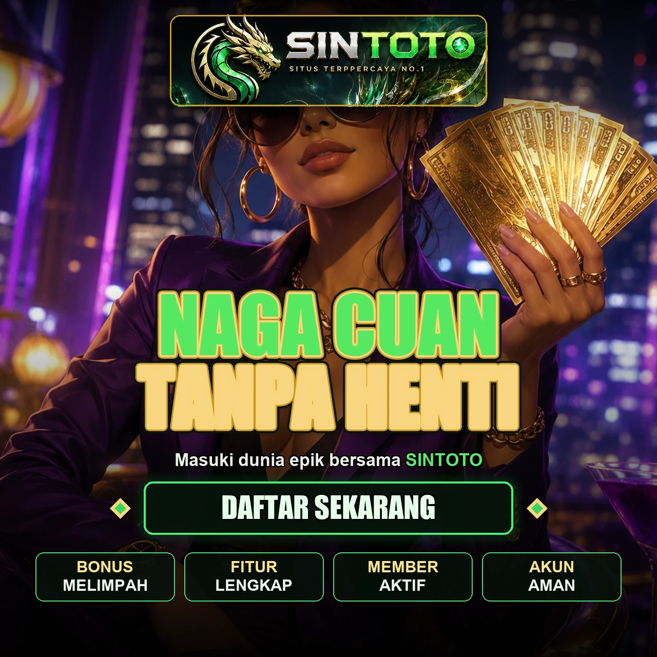 Banner SINTOTO slot gacor online terbaik dengan tampilan profesional dan sistem yang praktis